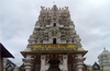 Subrahmanya temple possessing wealth  covers roof with tarpaulins?